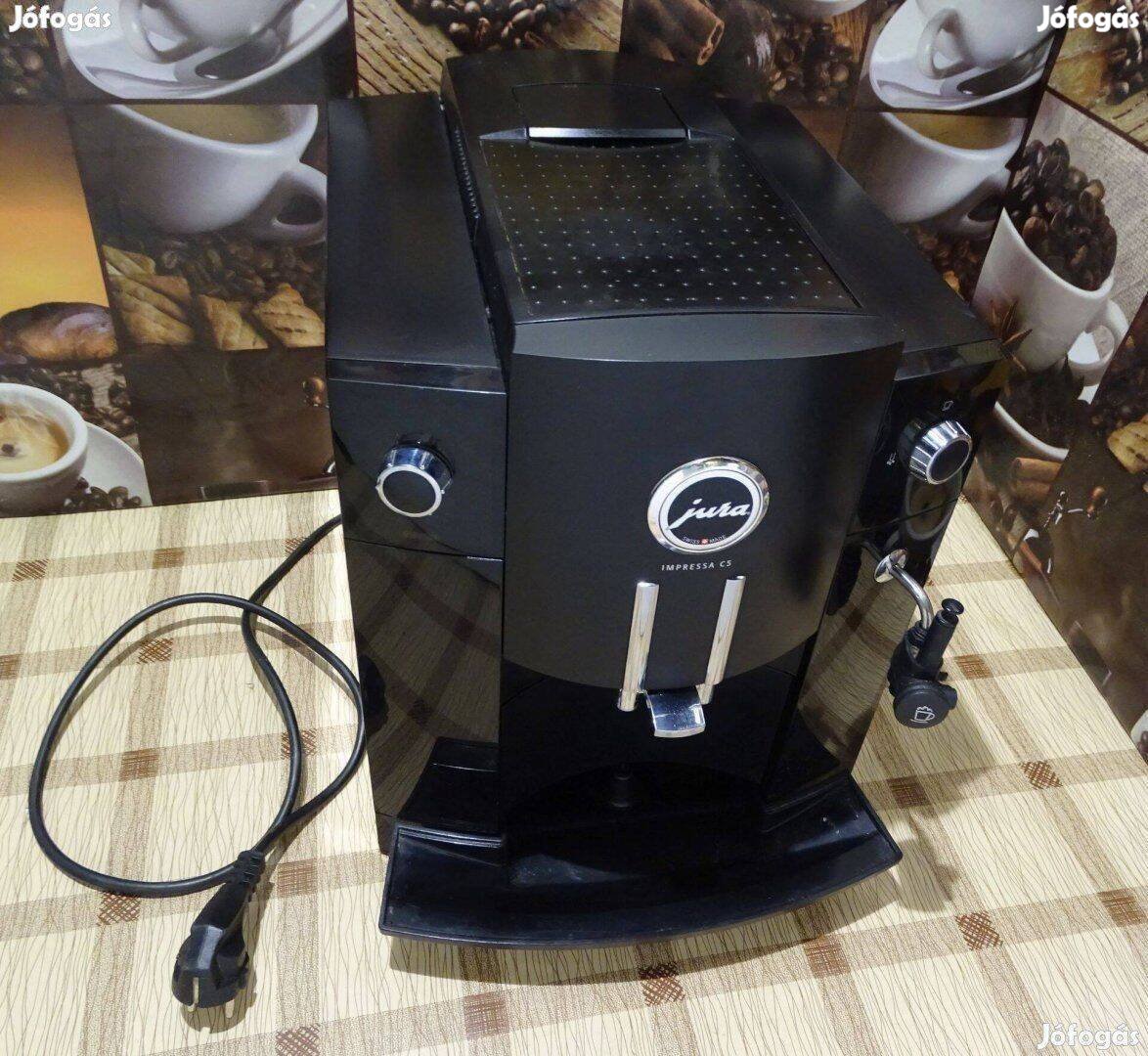 Jura C5 automata kávégép kávéfőző presszógép fekete Hibás