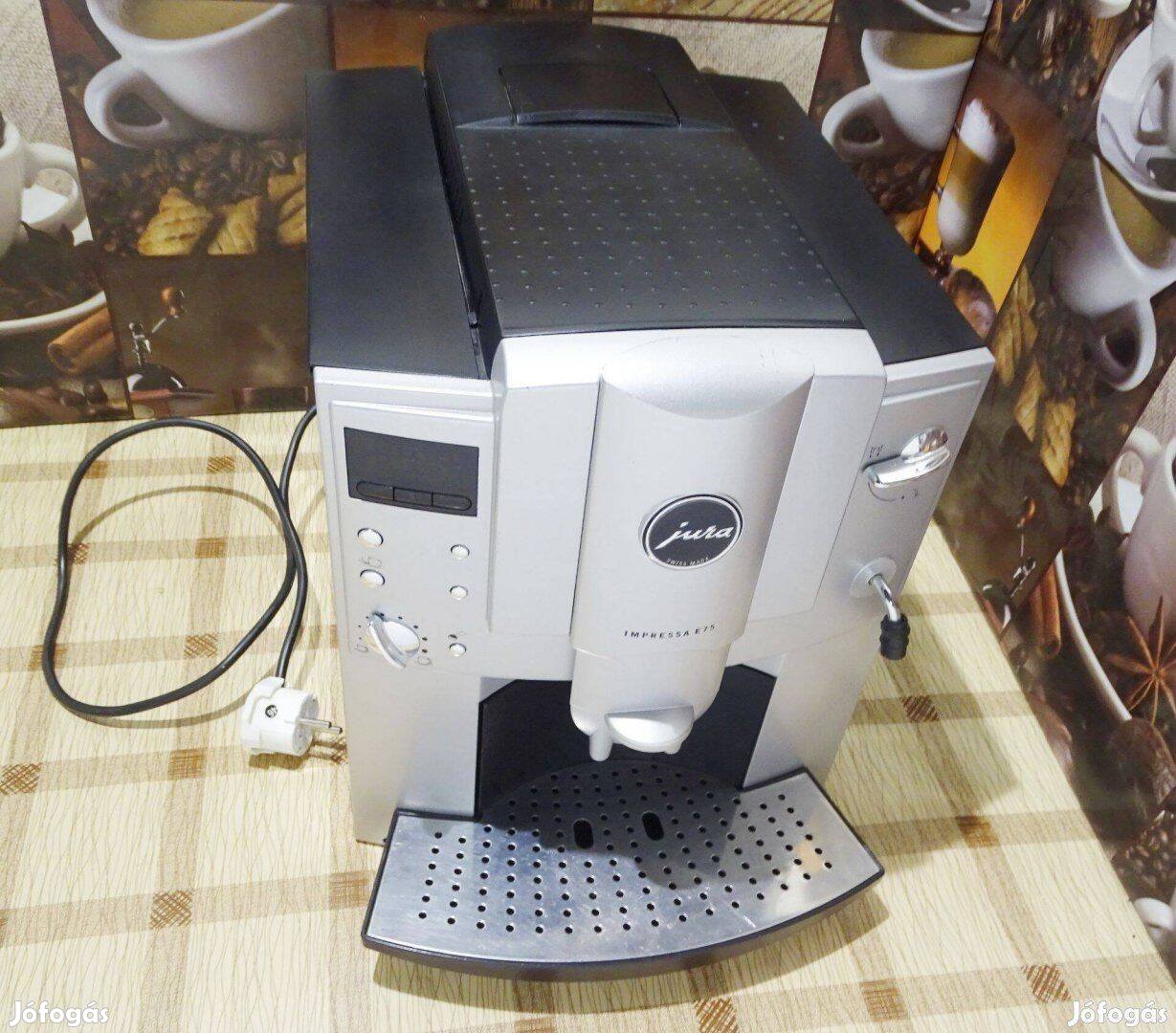 Jura E75 automata kávégép kávéfőző ezüst Hibás