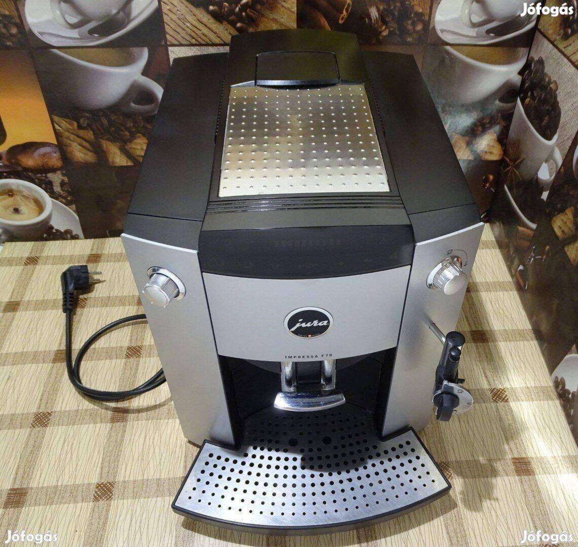 Jura F70 automata kávégép kávéfőző presszógép fekete ezüst Hibás
