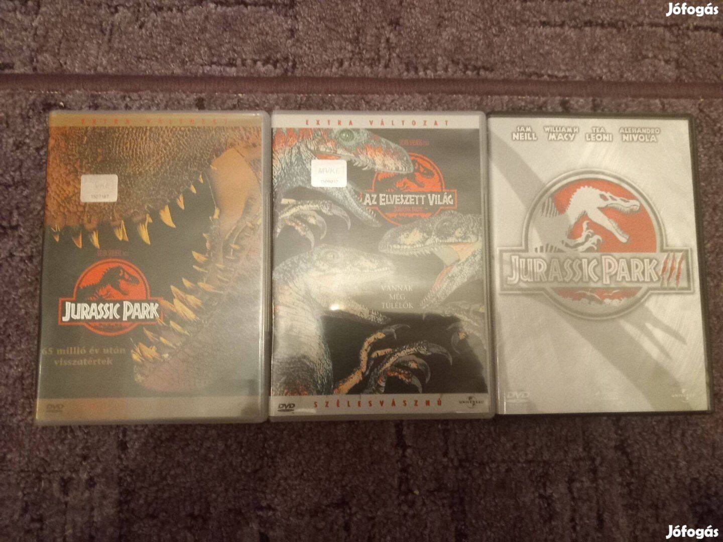 Jurassic Park 1-3 DVD Gyűjtemény