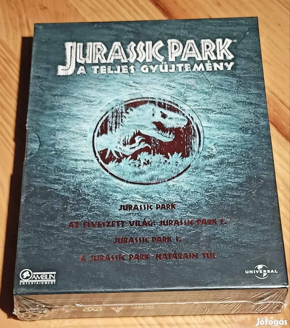 Jurassic Park a teljes gyűjtemény dvd bontatlan díszdobozban 