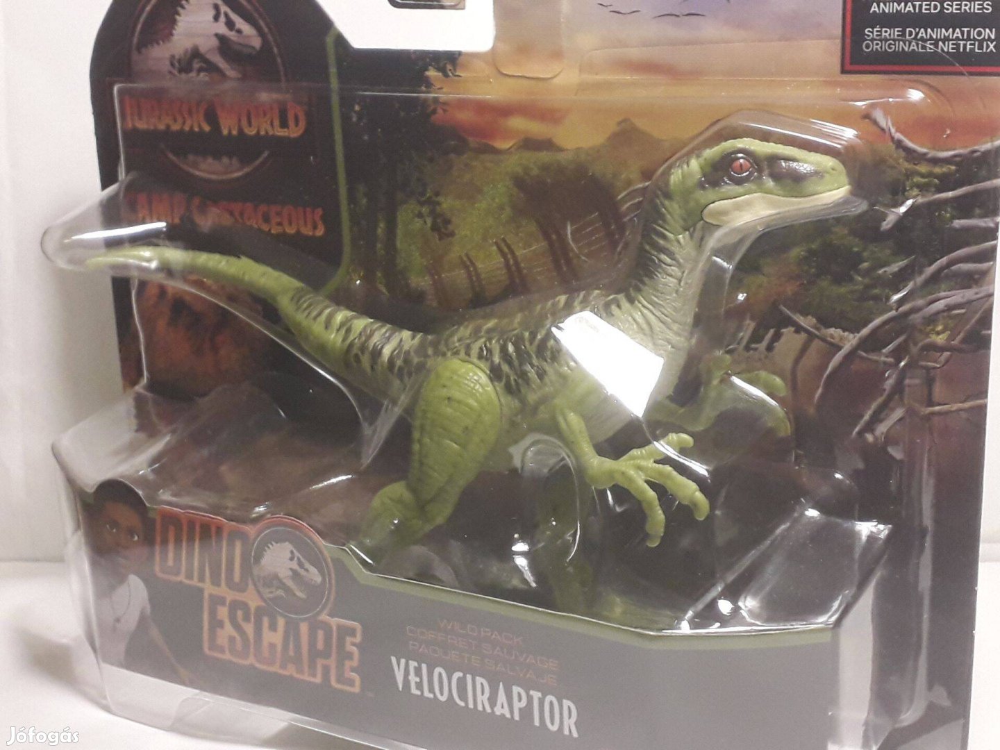 Jurassic World Dino Escape Wild Pack Velociraptor 2021 Mattel Új!