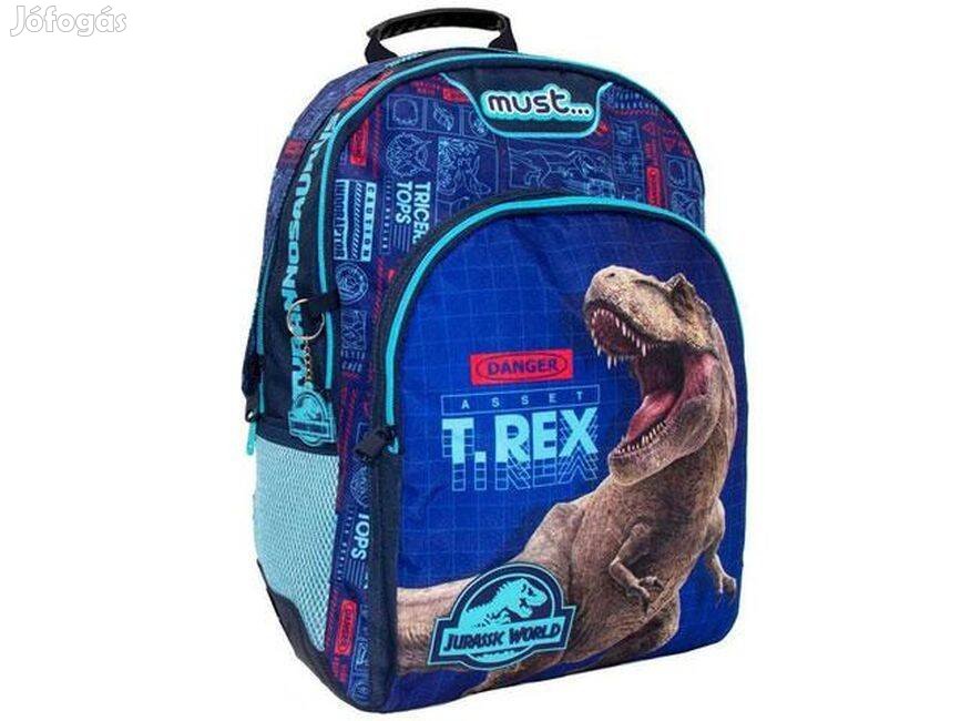 Jurassic World T-Rex iskolatáska, hátizsák 33x16x45cm