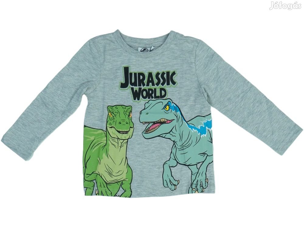 Jurassic World Új (címkés) Fiú Hosszú ujjú felső (Méret: 104)