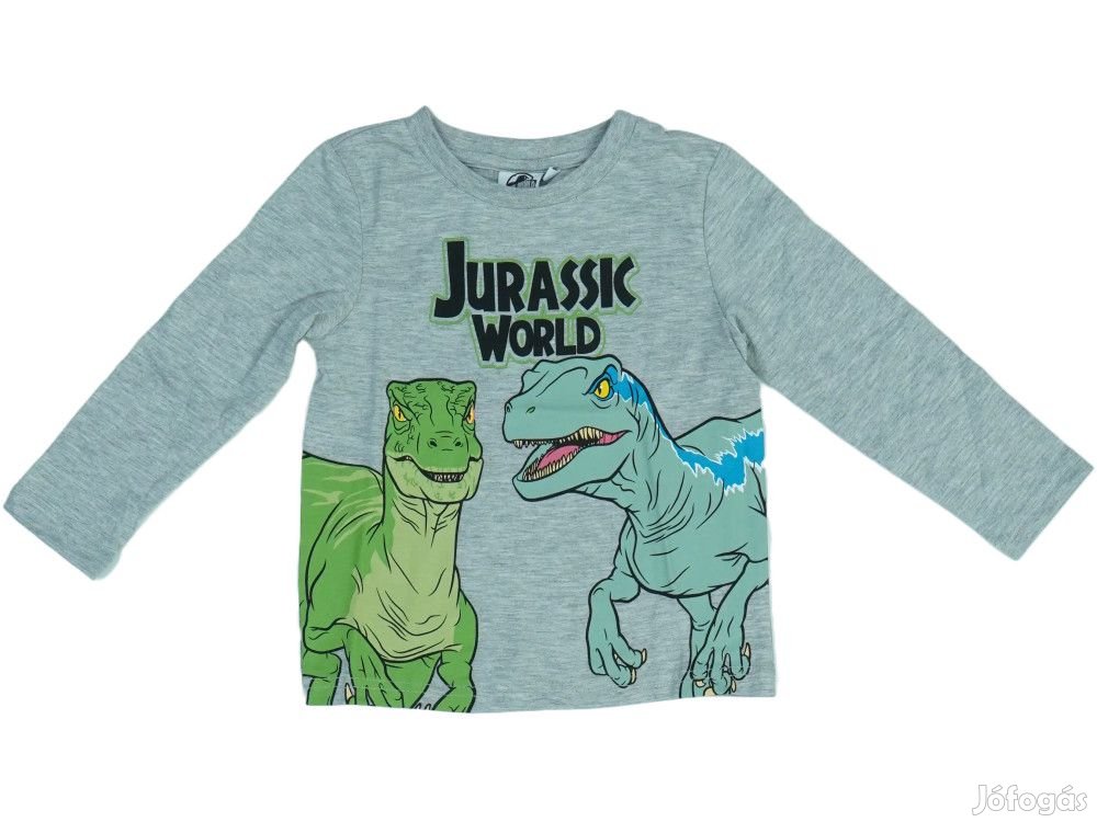 Jurassic World Új (címkés) Fiú Hosszú ujjú felső (Méret: 104)
