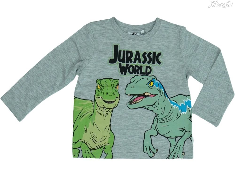 Jurassic World Új (címkés) Fiú Hosszú ujjú felső (Méret: 110)