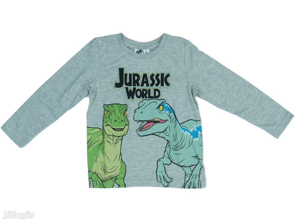 Jurassic World Új (címkés) Fiú Hosszú ujjú felső (Méret: 116)