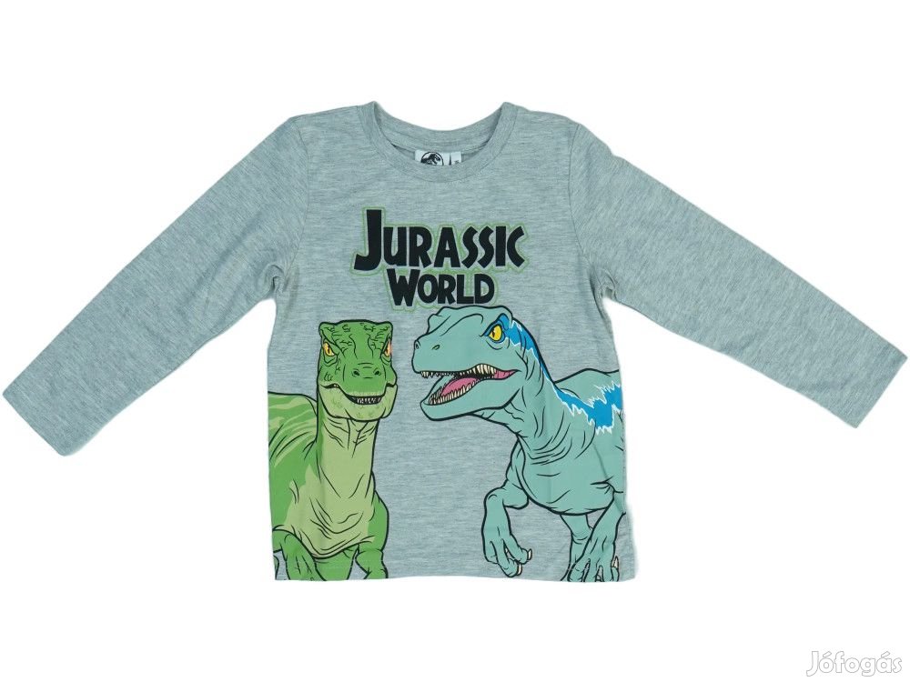 Jurassic World Új (címkés) Fiú Hosszú ujjú felső (Méret: 116)