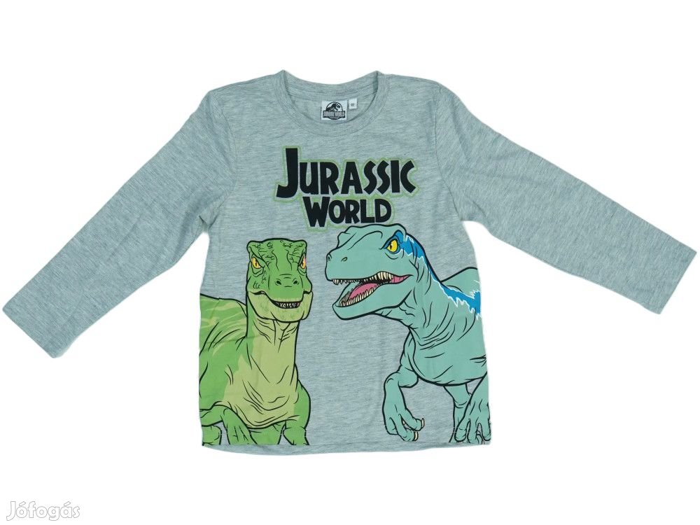 Jurassic World Új (címkés) Fiú Hosszú ujjú felső (Méret: 122)