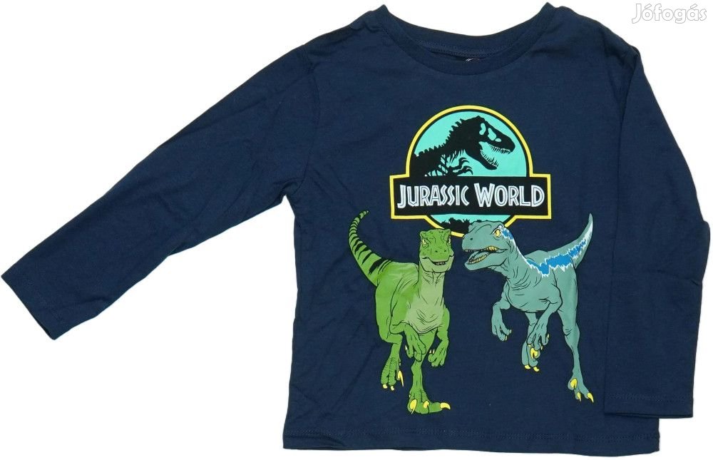 Jurassic World Új (címkés) Fiú Hosszú ujjú felső (Méret: 98)