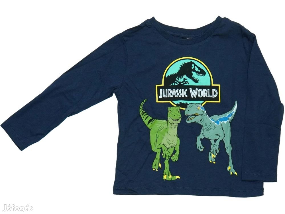 Jurassic World Új (címkés) Fiú Hosszú ujjú felső (Méret: 98)