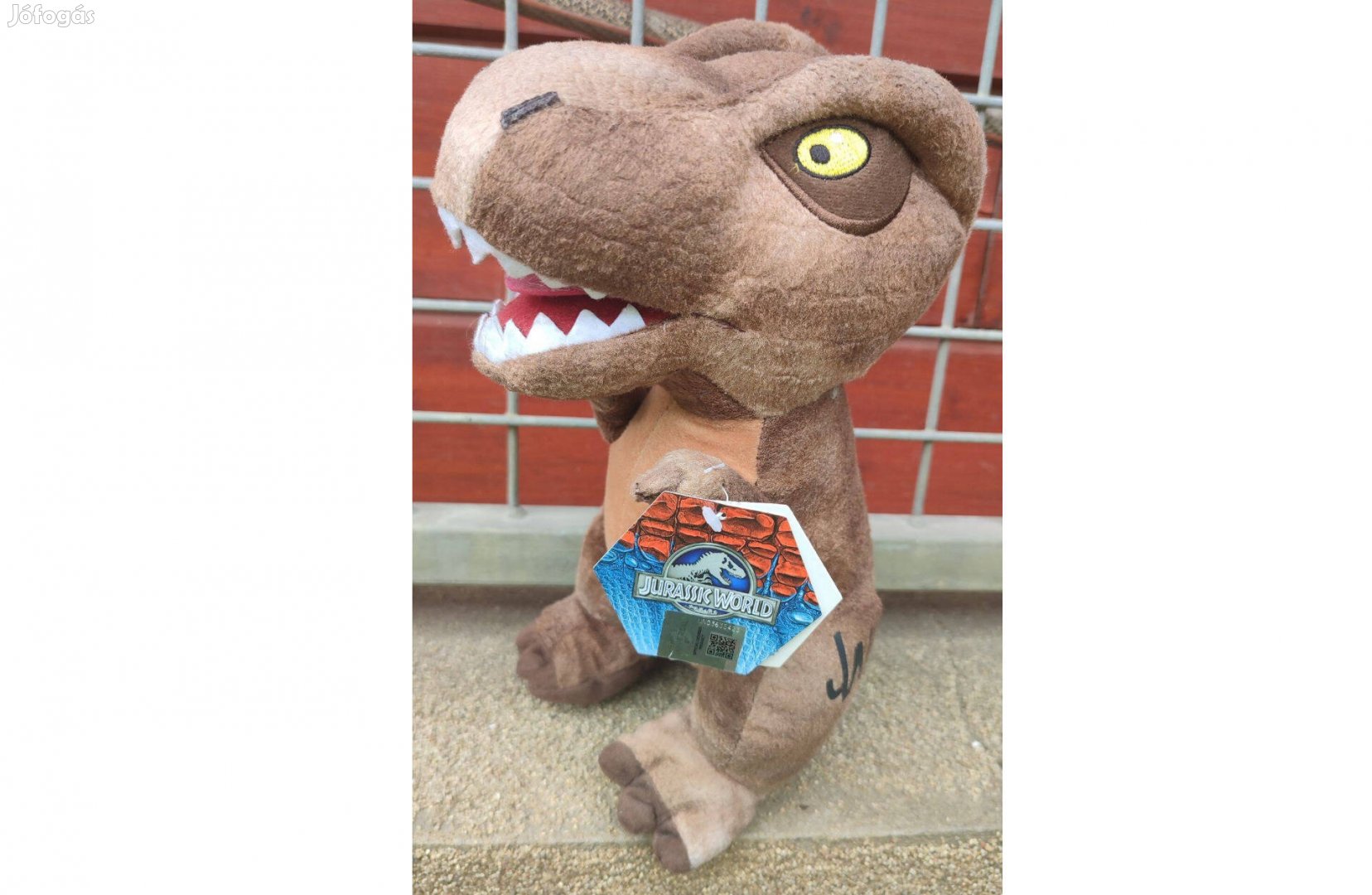 Jurassic World -T-Rex új, címkés plüss (28 cm)