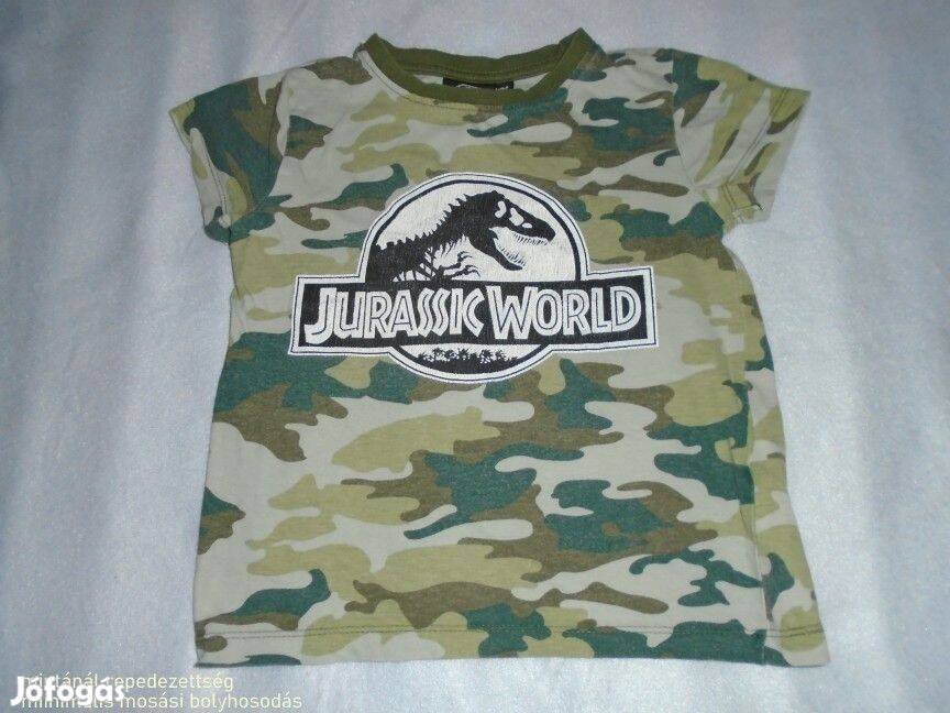 Jurassic World dinó mintás póló 3-4 évesre (méret 98 / 104) zöld