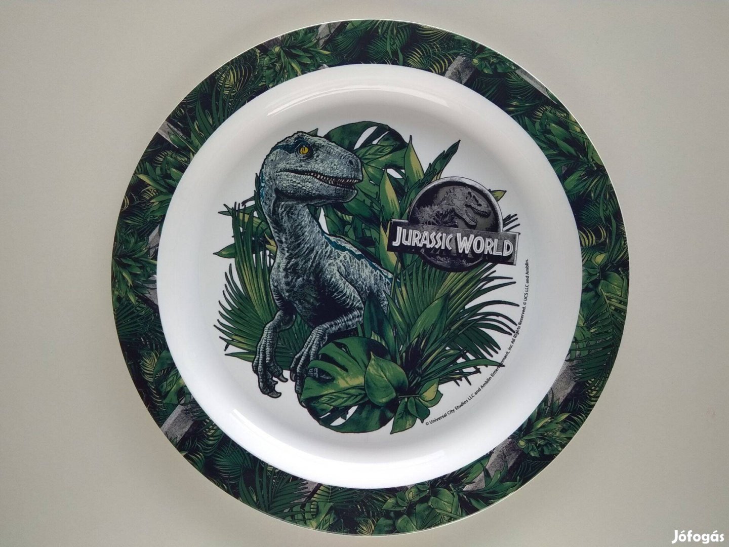 Jurassic World mikrózható műanyag tányér kistányér készlet 4 db-os új