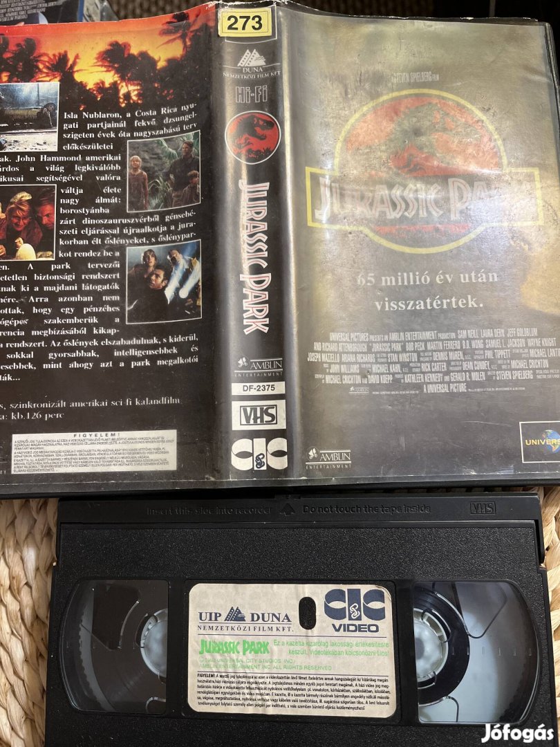 Jurassic park vhs