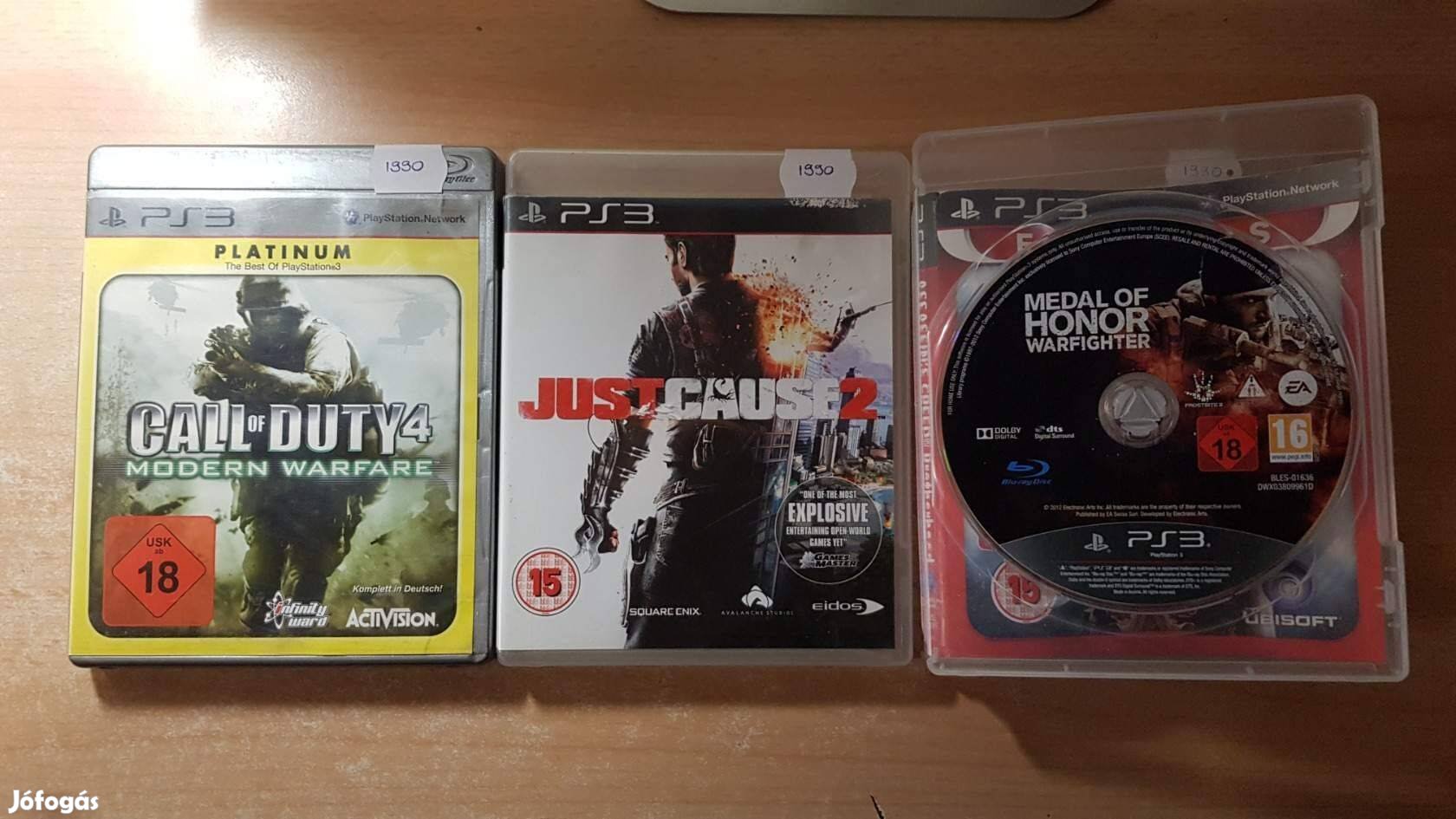 Just Cause 2, Medal of Honor PS3 Playstation 3 játék !