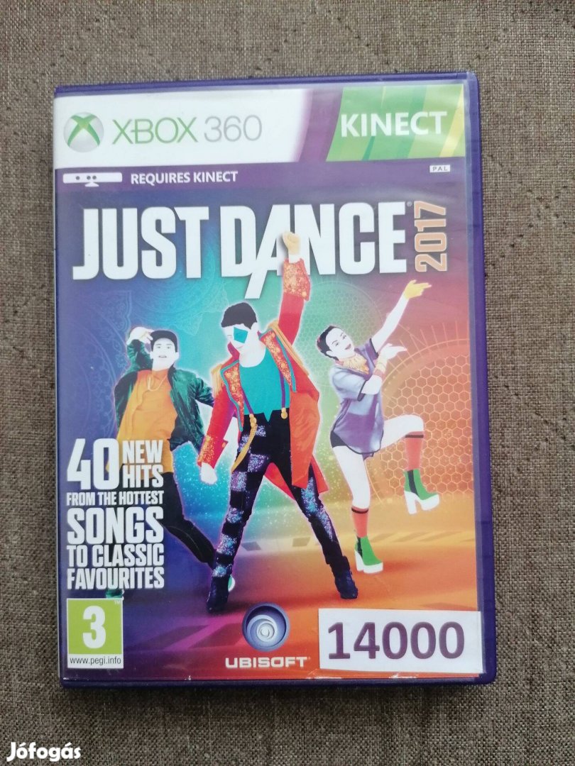 Just Dance 2017 Xbox 360 Kinect Táncolós játék eladó!