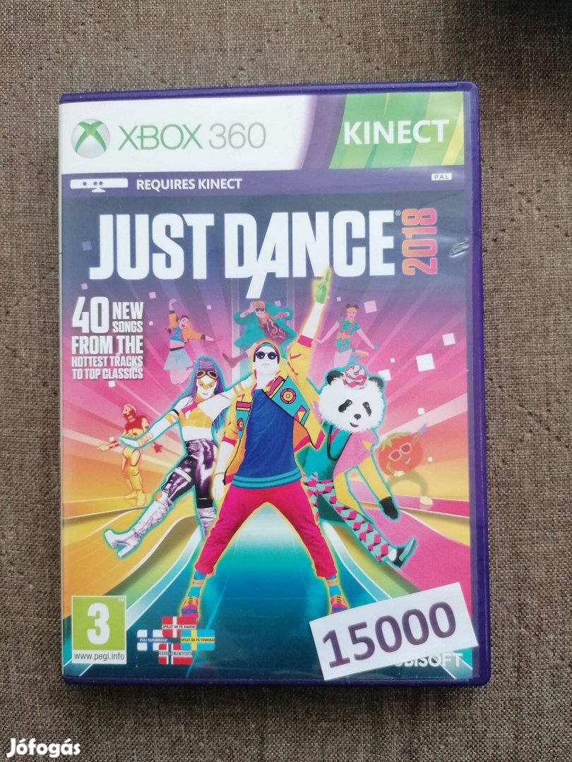 Just Dance 2018 xbox 360 Kinect táncolós játék eladó!