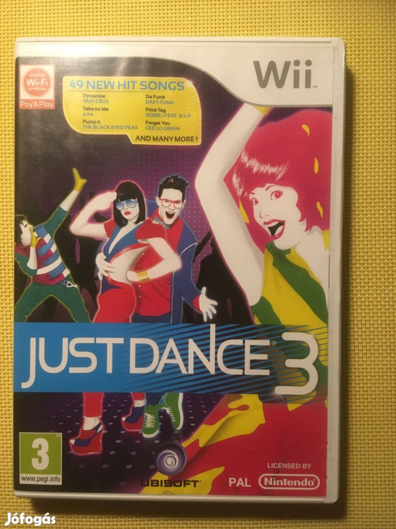 Just Dance 3 eredeti Nintendo Wii játék