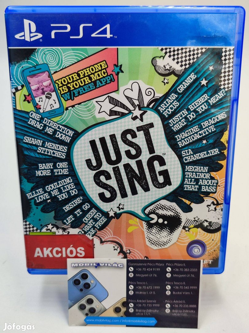 Just Sing PS4 Garanciával #konzl0492