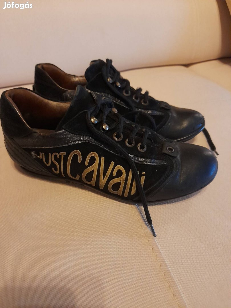 Just cavalli retro sneaker bőrcipő bőrcipő bőr cipő 