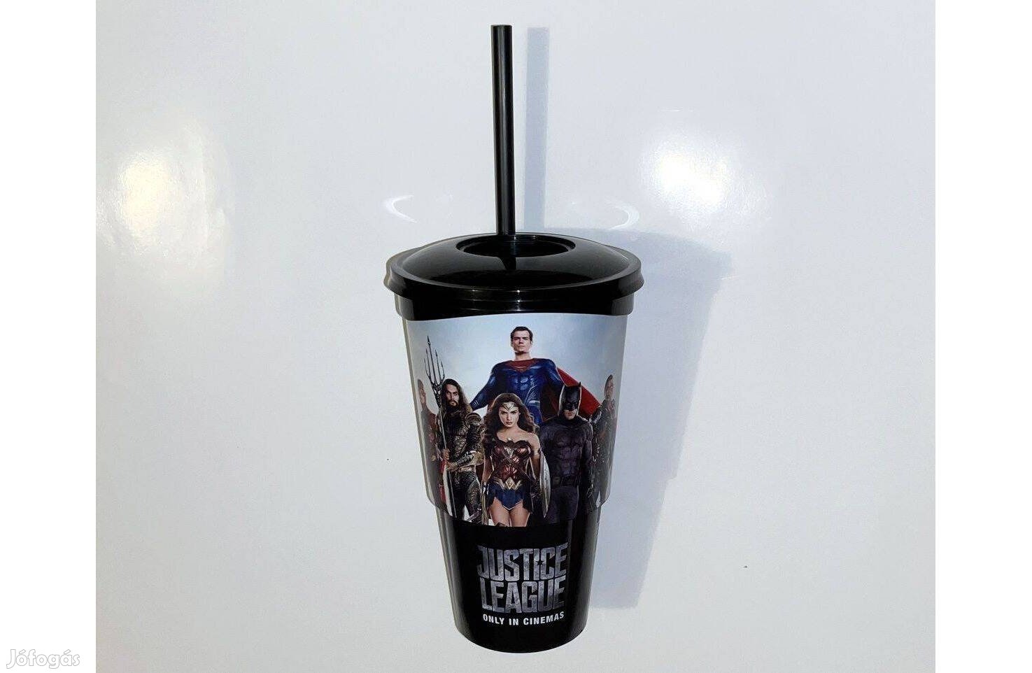 Justice league új pohár 500 ml Az Igazság Ligája mozis pohár szívószál