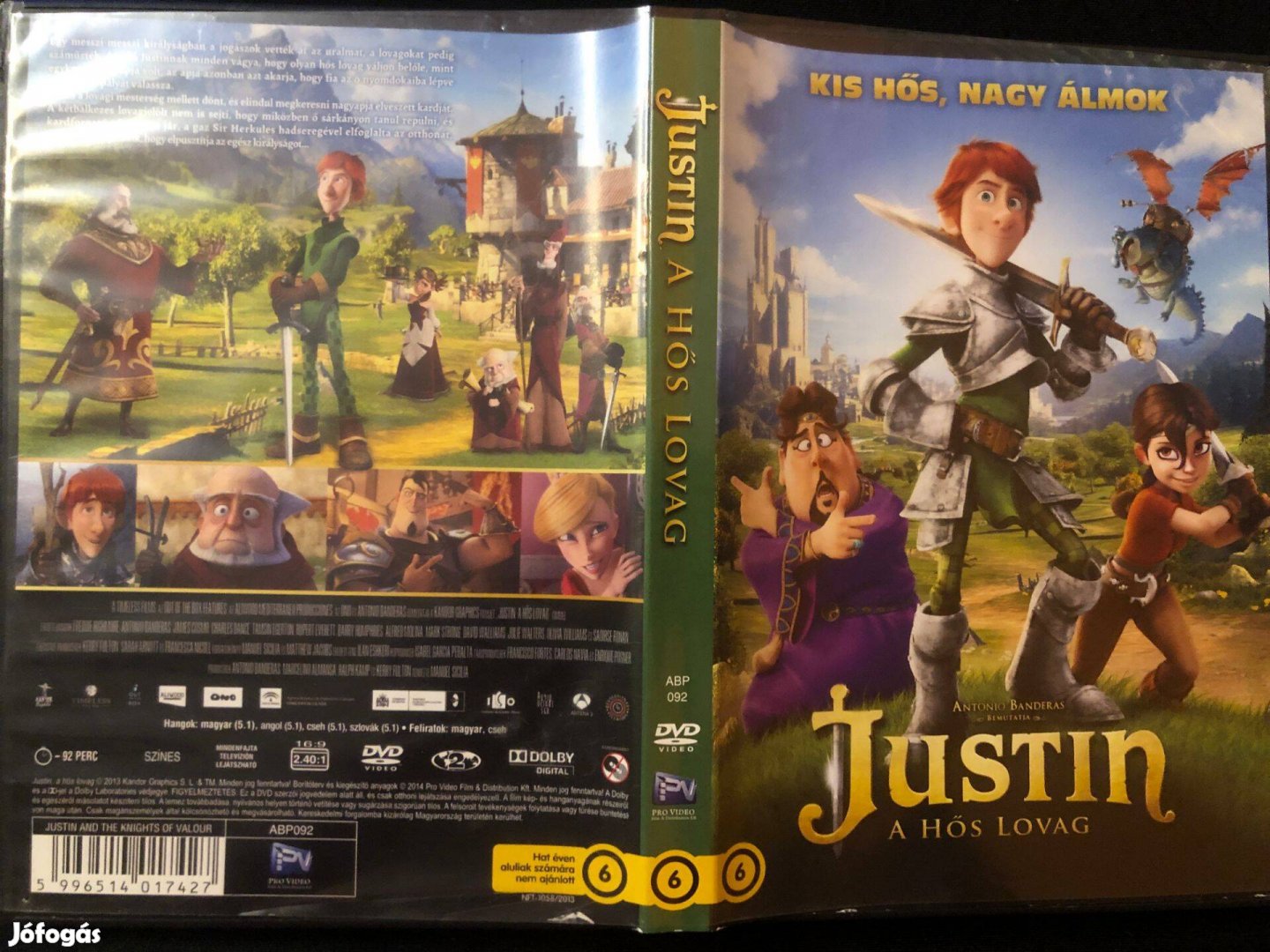 Justin, a hős lovag (karcmentes) DVD