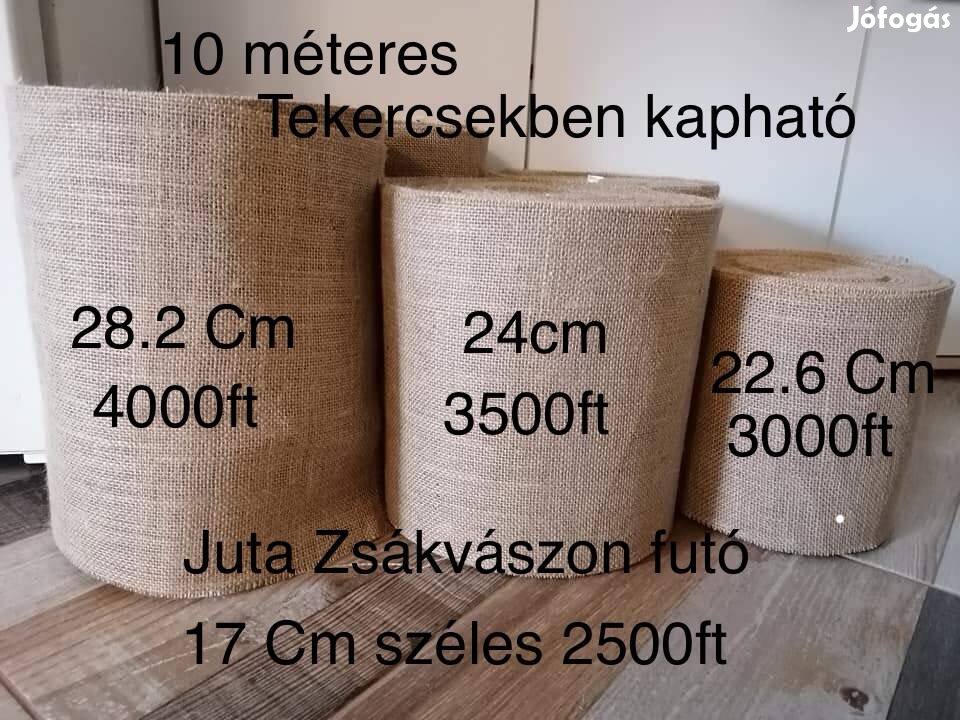 Juta zsákvászon futó több méretben