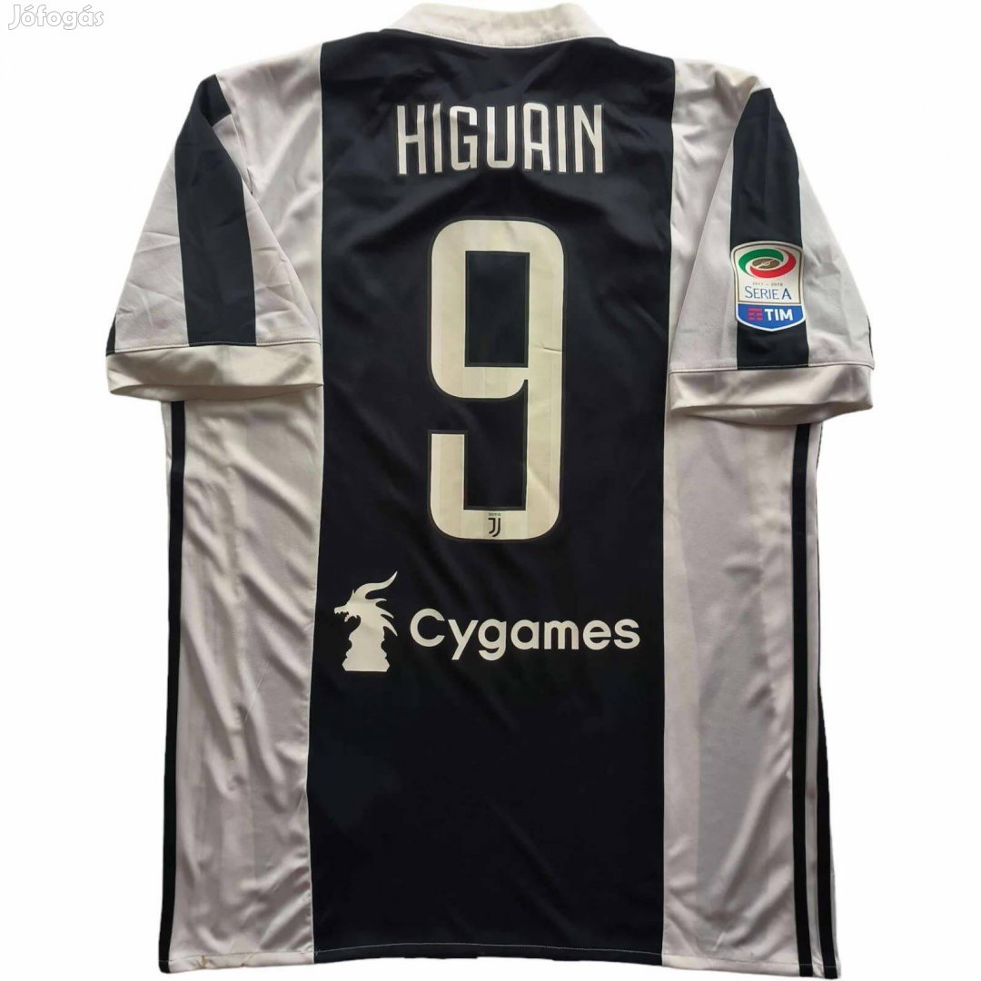 Juventus 2017-18 Adidas hazai Gonzalo Higuain foci mez M-es