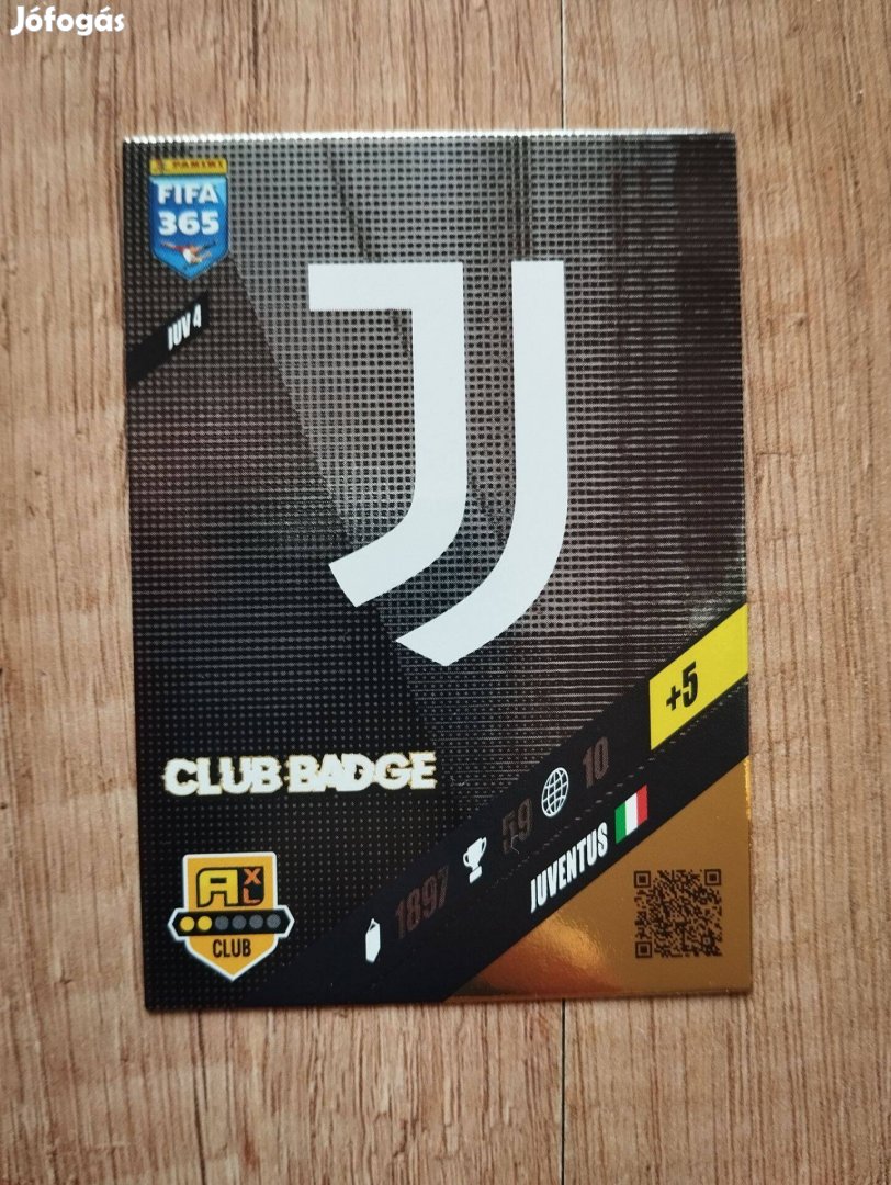 Juventus FIFA 365 2024 Club Badge Címer Logo focis kártya