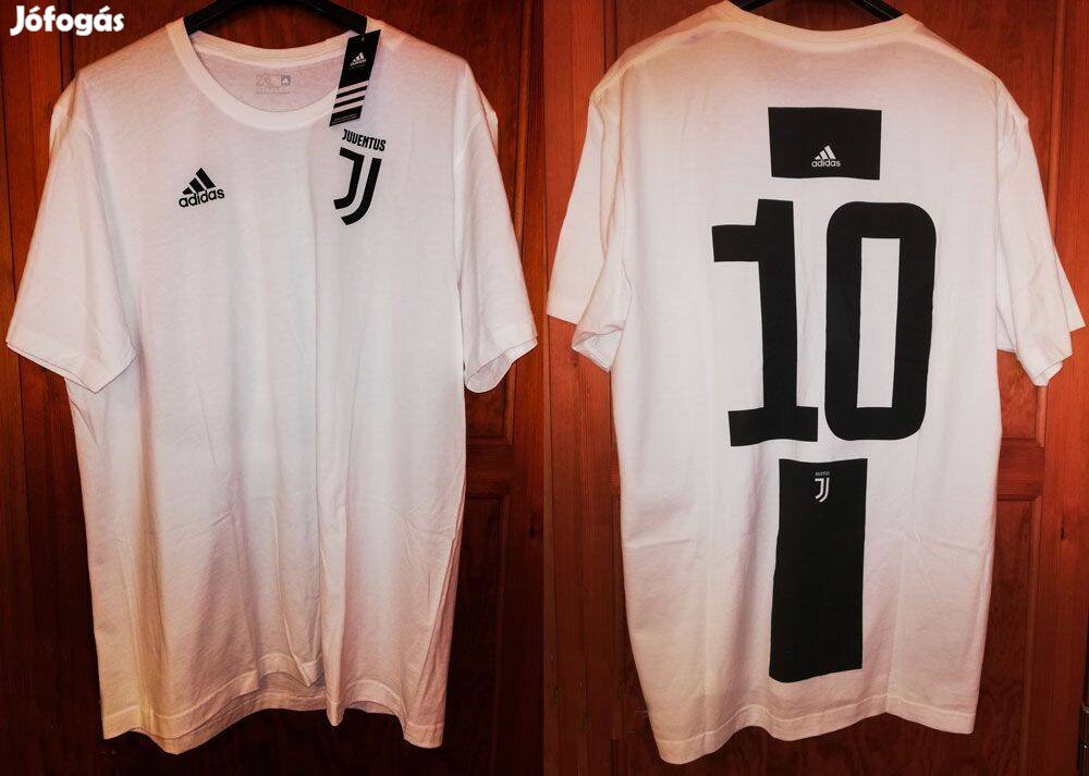 Juventus - 10 eredeti adidas fehér póló (2XL)