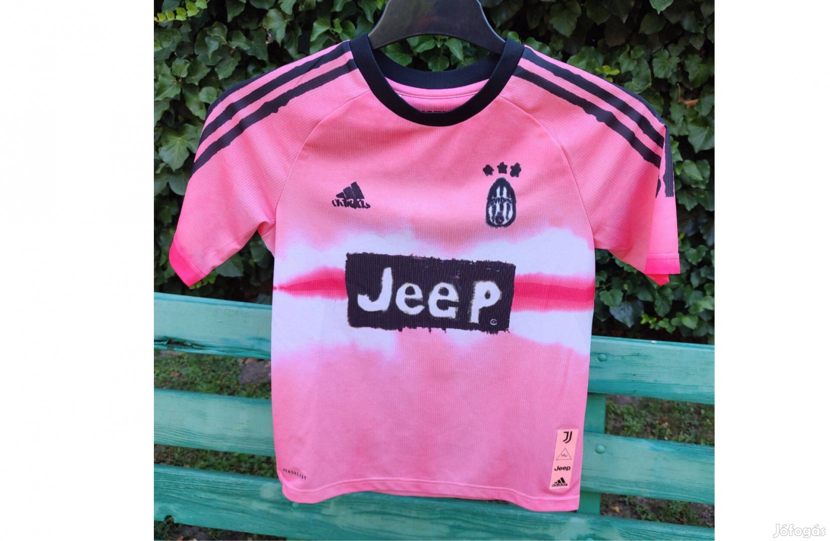 Juventus eredeti adidas Humanrace pink gyerek mez 152