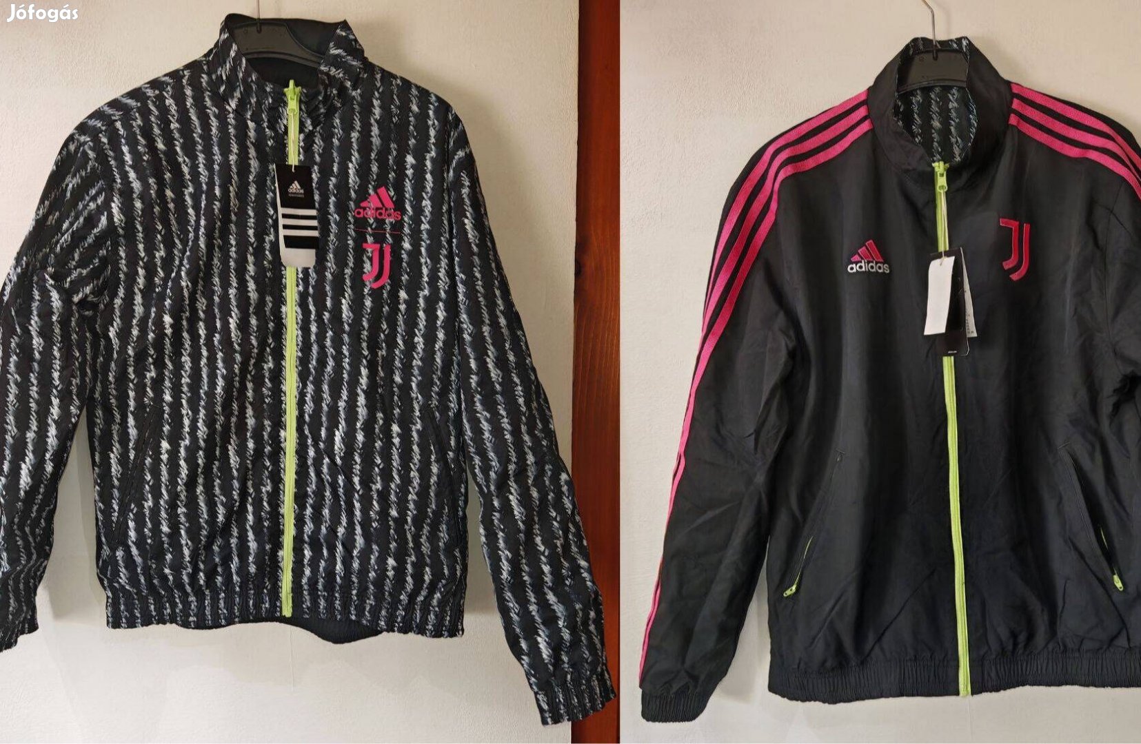 Juventus eredeti adidas dupla oldalú kifprdítható dzseki