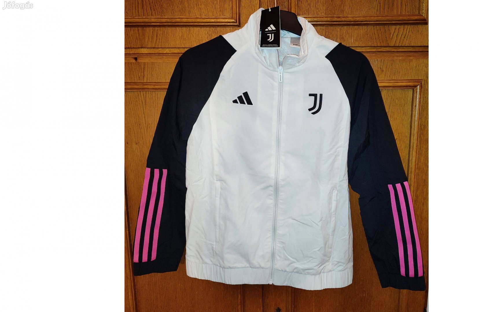 Juventus eredeti adidas fehér cipzáras gyerek felső (M, 152)