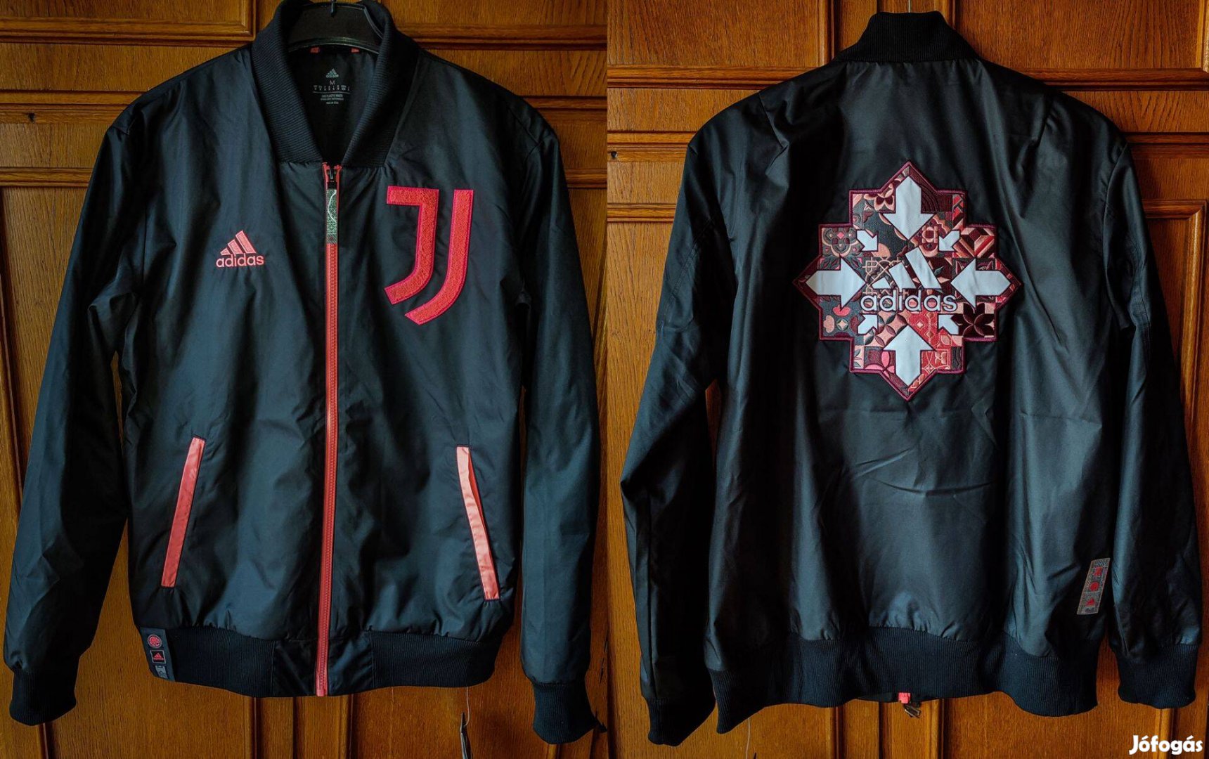 Juventus eredeti adidas fekete bomber dzseki (M)