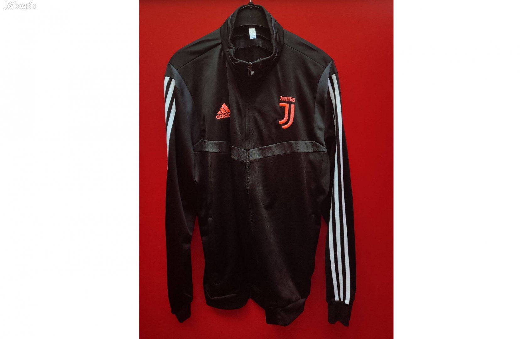 Juventus eredeti adidas fekete pink cipzáras felső (L)