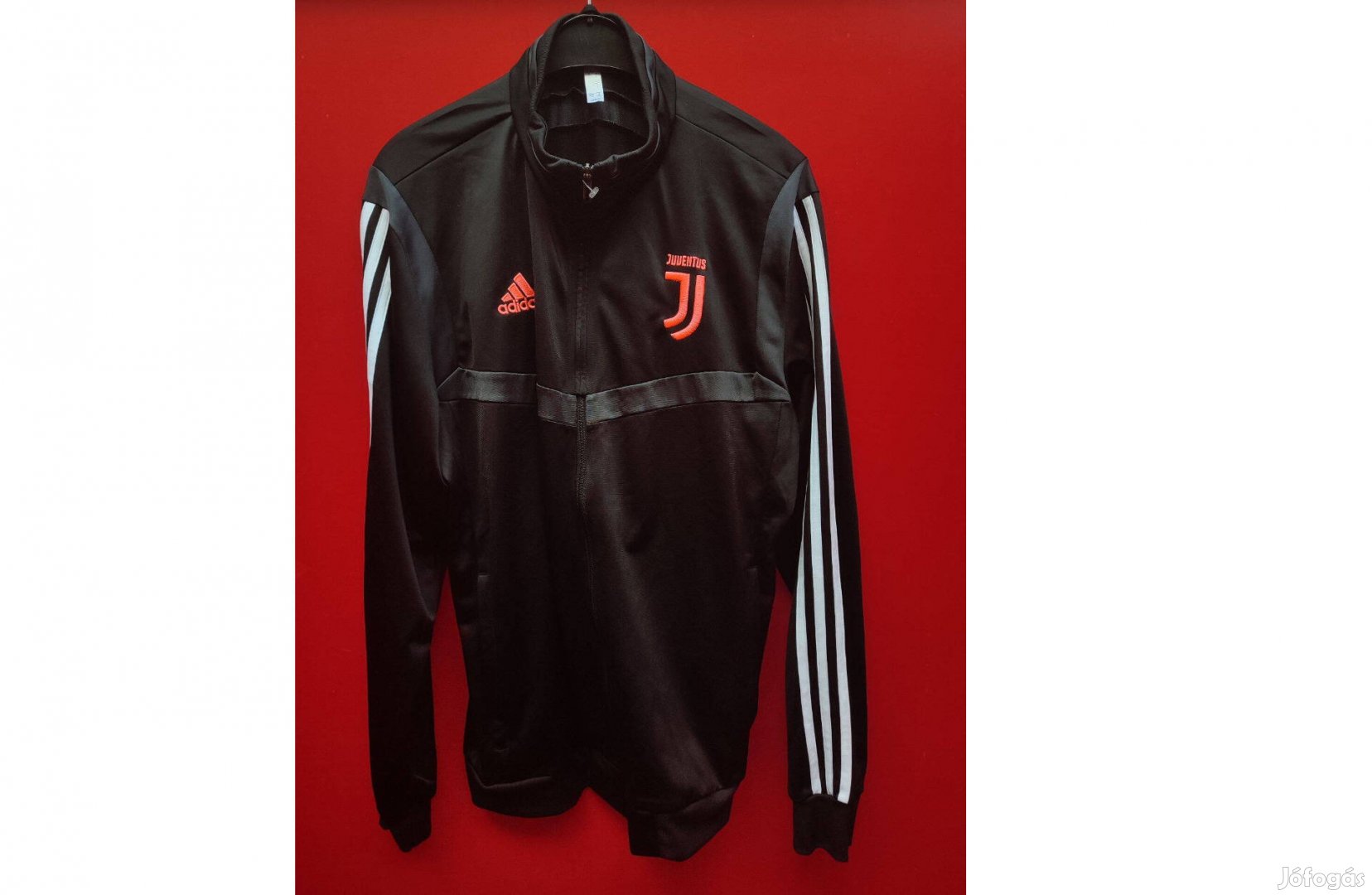 Juventus eredeti adidas fekete pink cipzáras felső (L-es)