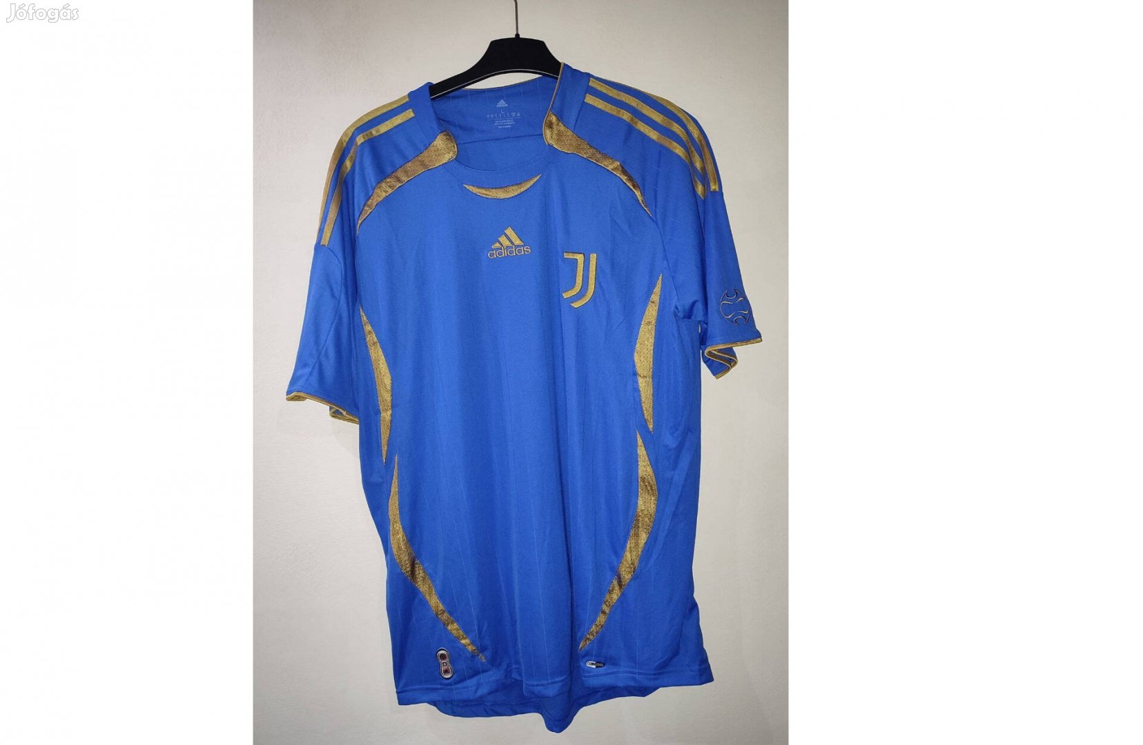 Juventus eredeti adidas kék arany centenáriumi mez (L)