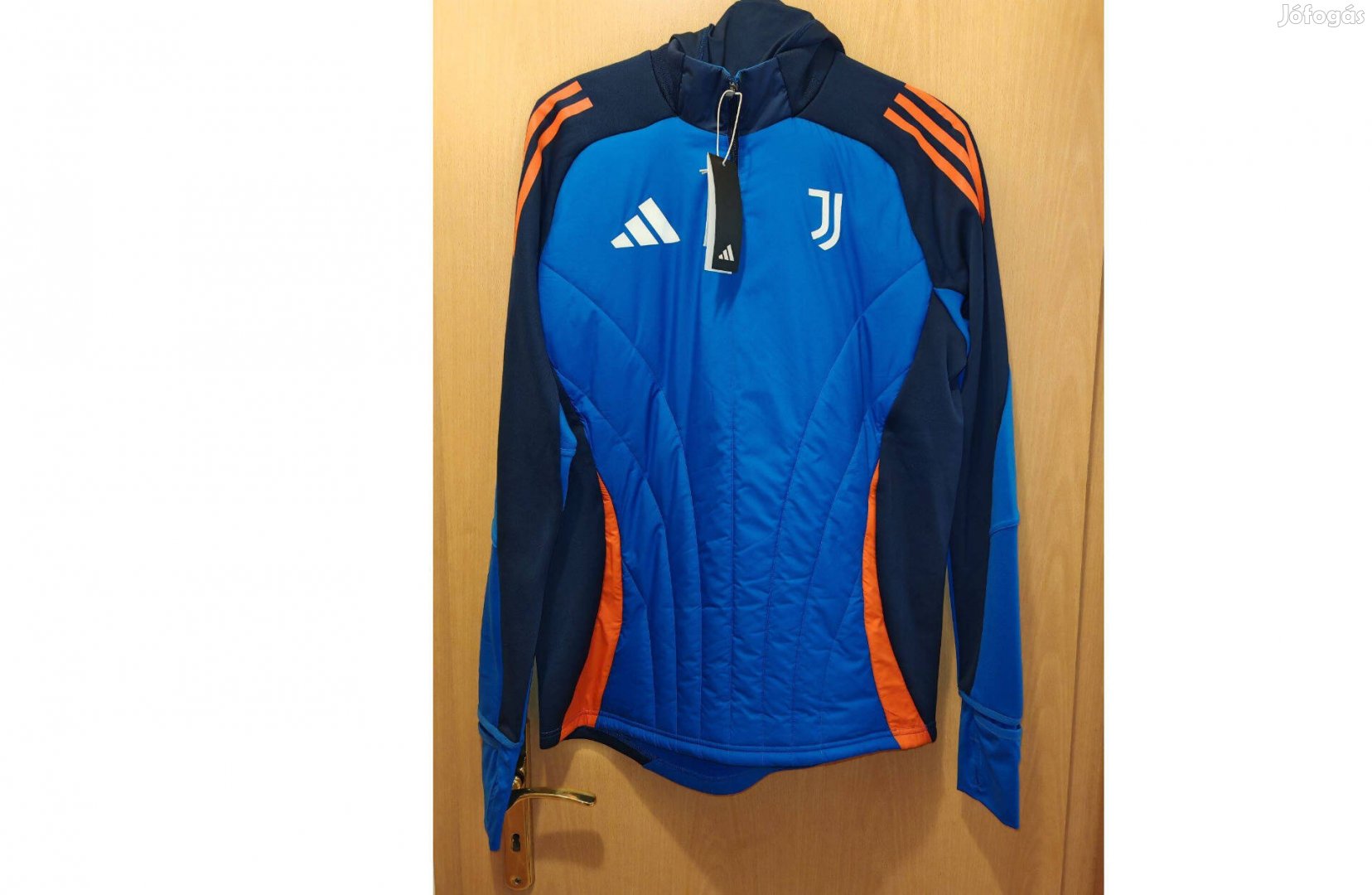 Juventus eredeti adidas kék kapucnis arc maszkos dzseki
