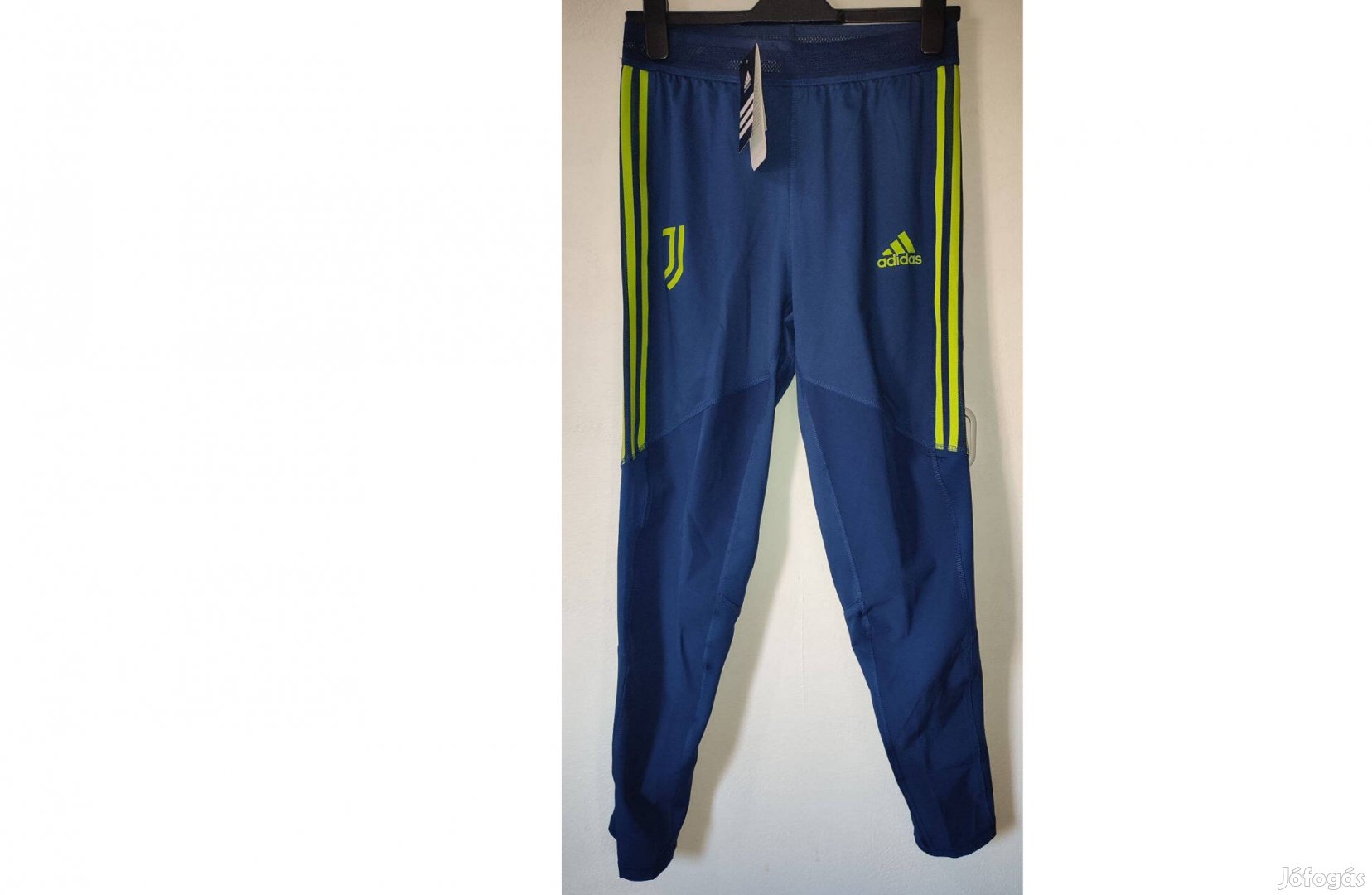 Juventus eredeti adidas sötétkék neon edző nadrág (M)