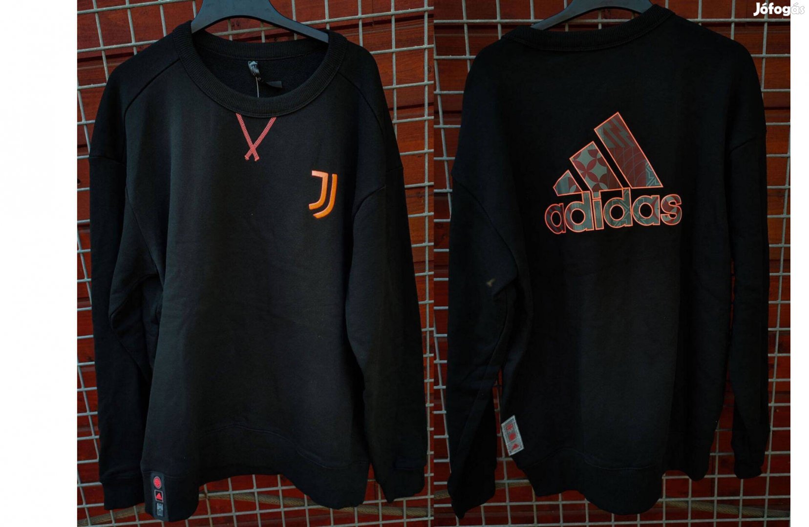 Juventus eredeti fekete adidas pulóver L