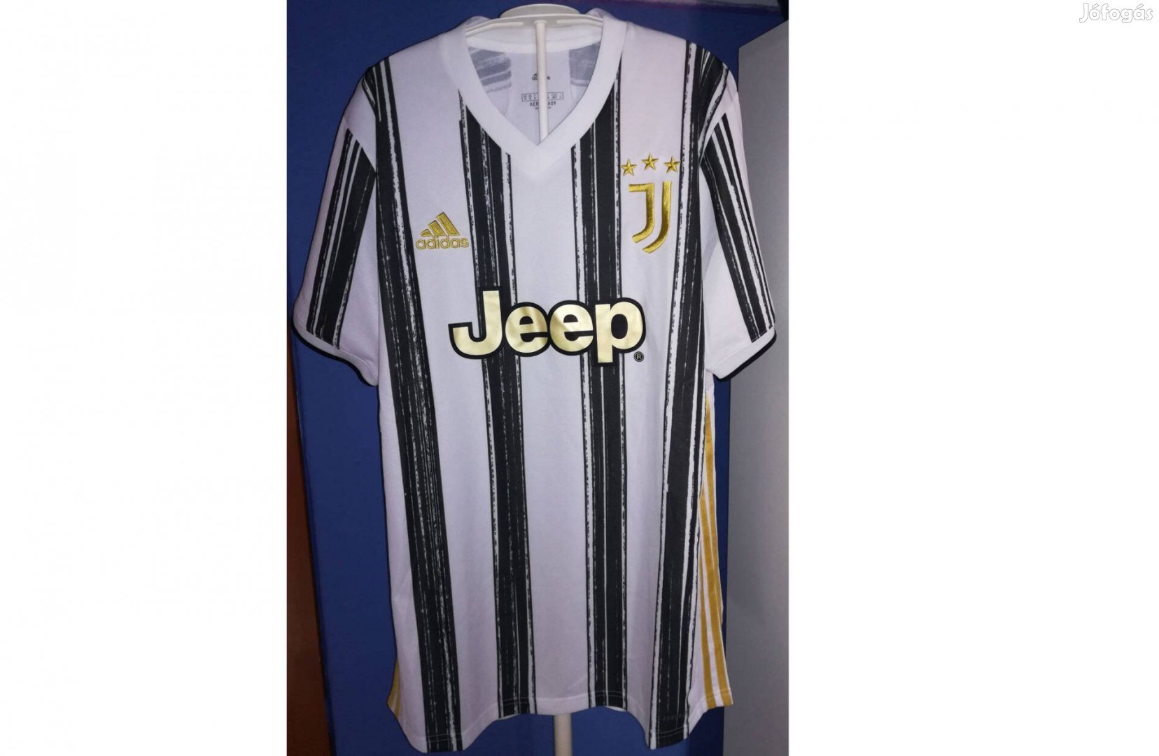 Juventus fekete fehér arany eredeti adidas 2020-21 mez (M)