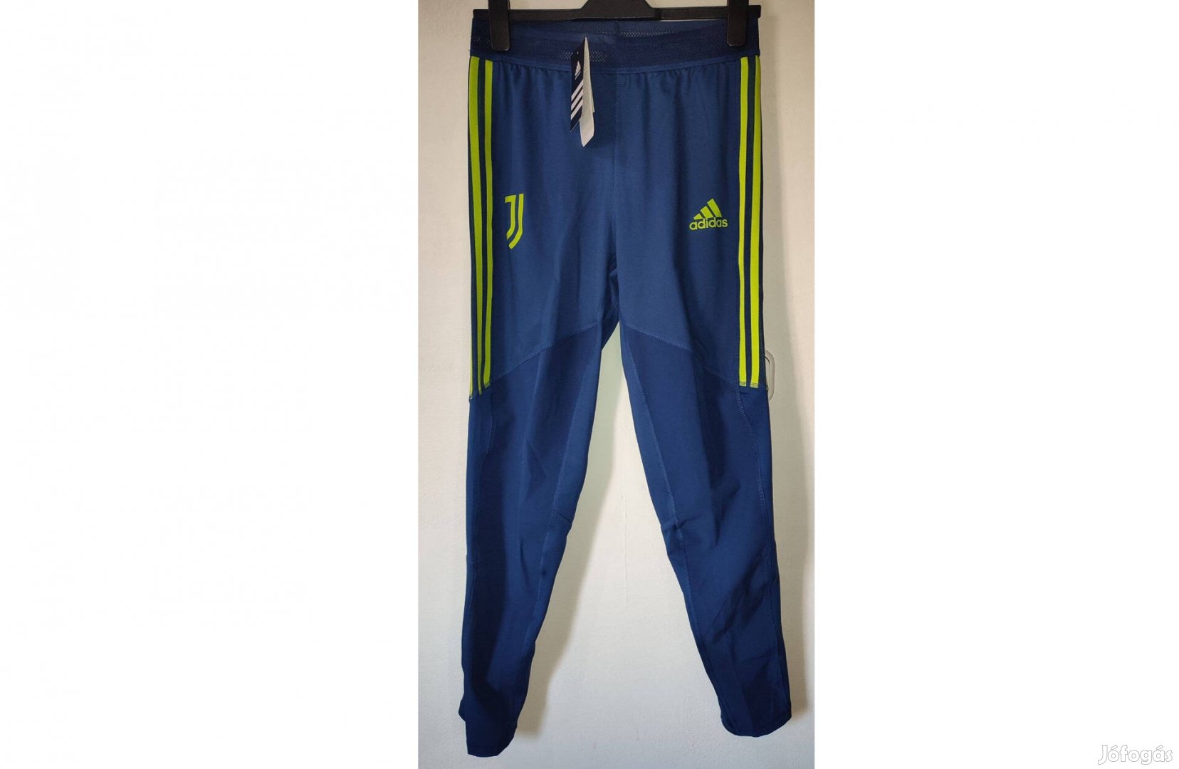 Juventus sötétkék neon eredeti adidas edző nadrág (M)
