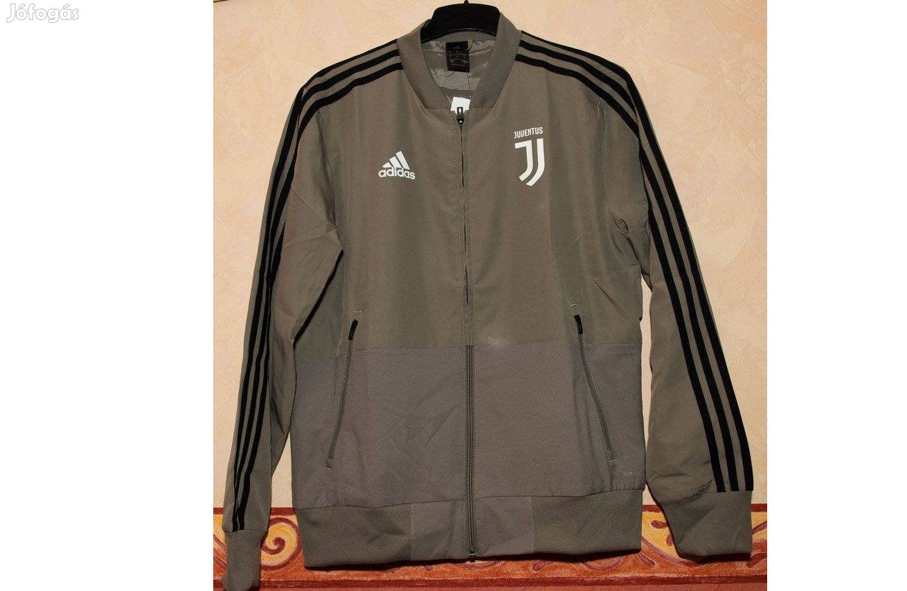 Juventus zöld eredeti adidas cipzáras felső (M)