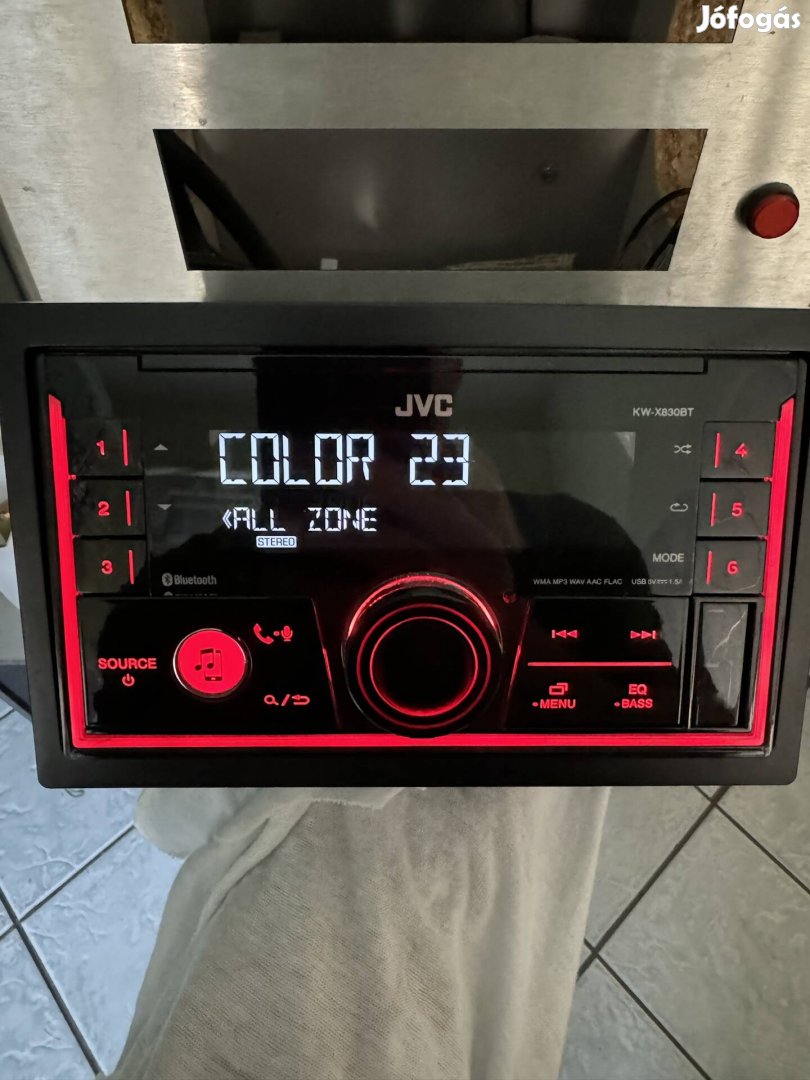 Jvc 2 din rádió usb/aux/bluetooth/spotify