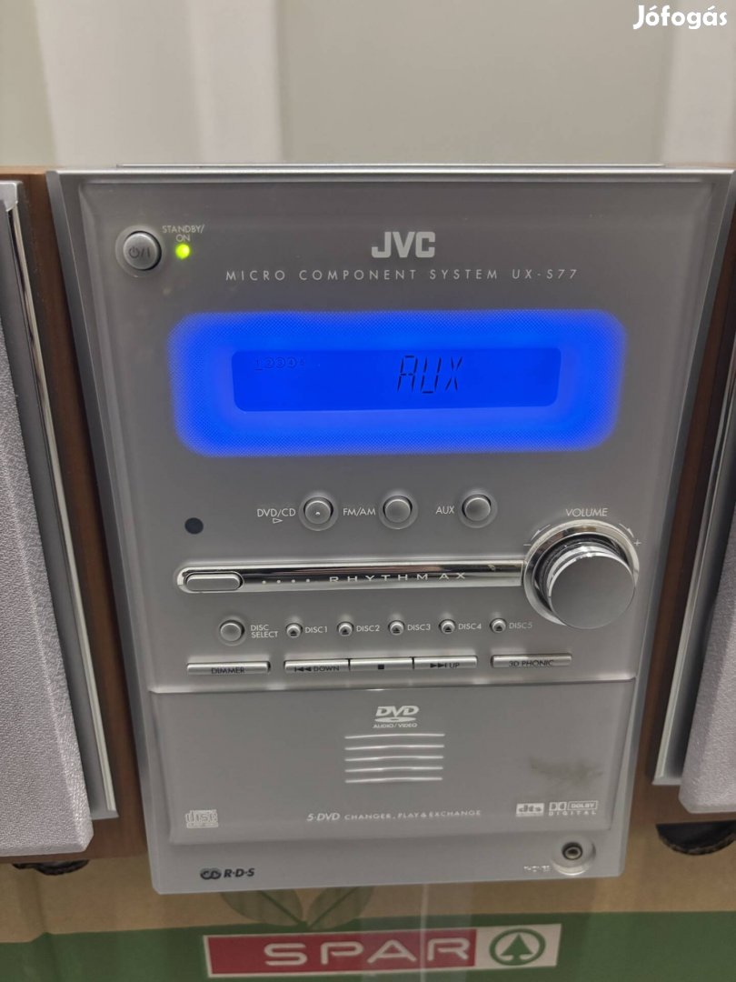 Jvc 5 dvdtáras mini hifi