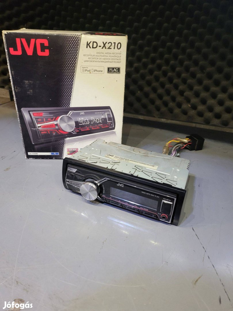 Jvc Kd-X210 fejegység (usb/aux/tuner)