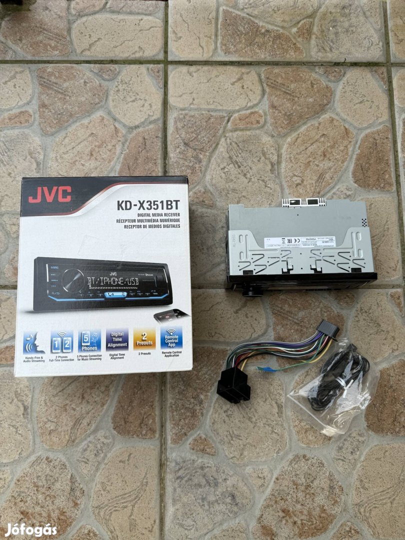 Jvc Kd-x 351bt ingyen fox posta usb/aux/bluetooth/spotify