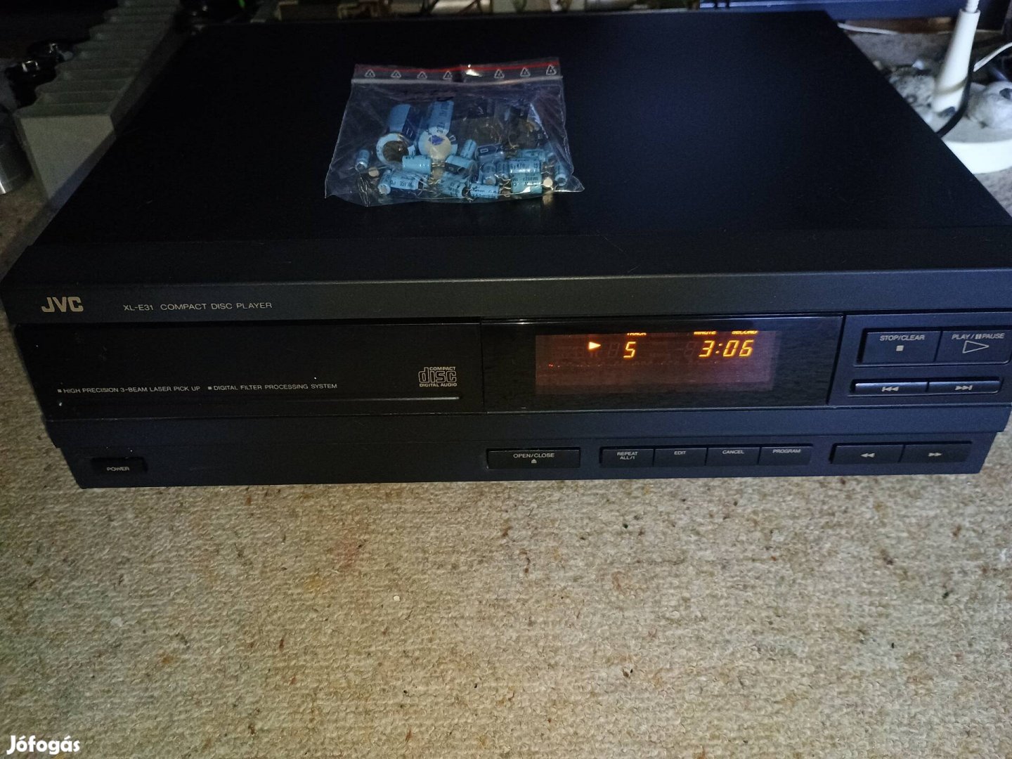 Jvc XL-E31 cd játszó , új audió kondenzátorokkal