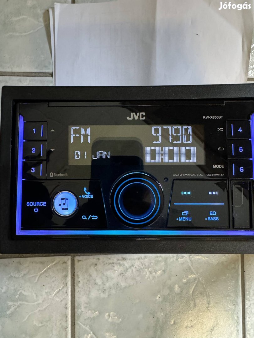 Jvc kw-x850bt Vw golf4/Passat beépitő keretével